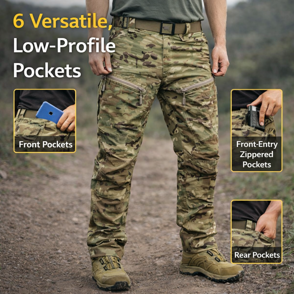 Herren wasserdichte Tactical-Hose Multicam