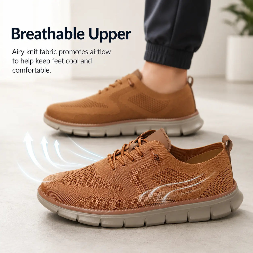 Herren-Komfortschuhe mit breiter Zehenbox