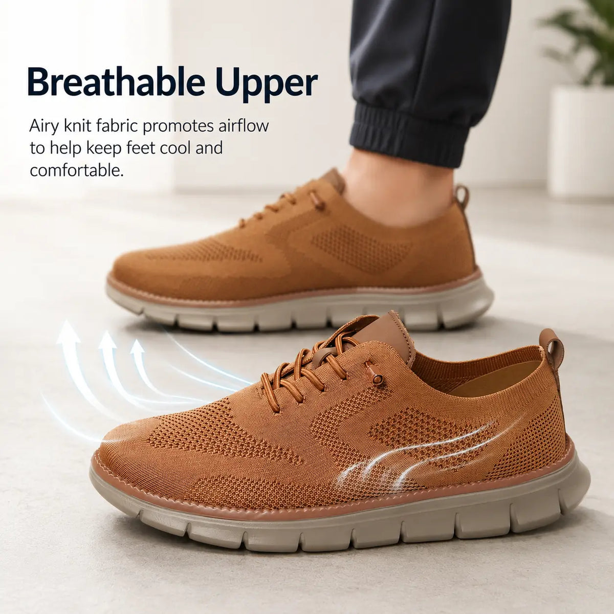 Herren-Komfortschuhe mit breiter Zehenbox