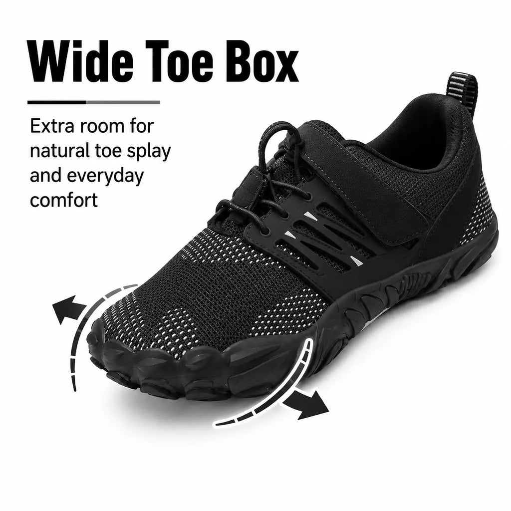 Leichte Komfort-Barfußschuhe mit breiter Zehenbox – Unisex