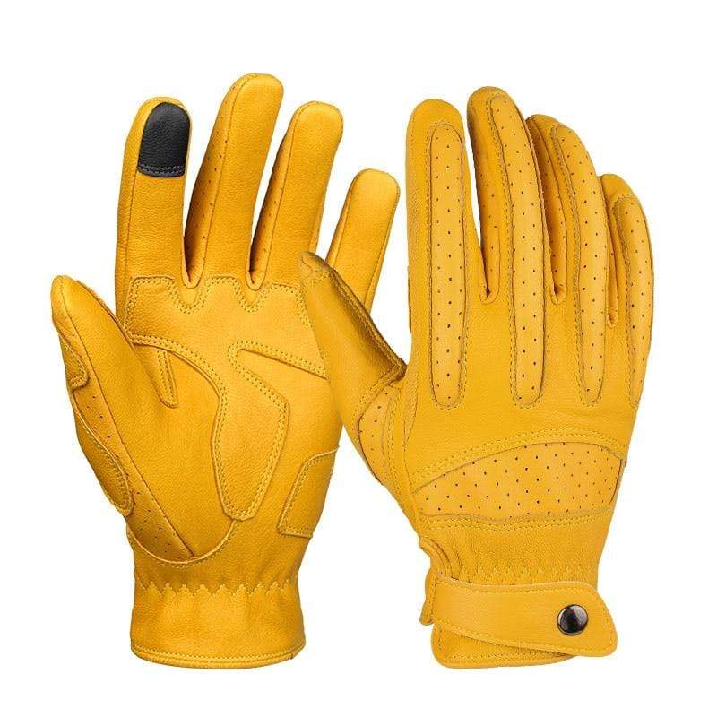 Retro-Radhandschuhe aus Ziegenleder
