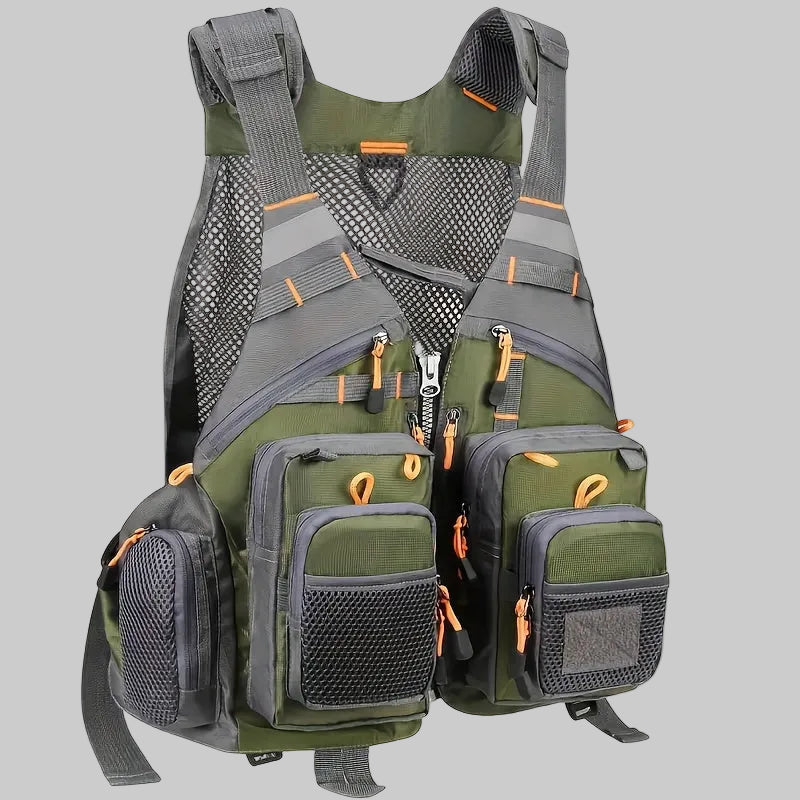 Herren Angelweste mit vielen Taschen – atmungsaktives Utility-Design