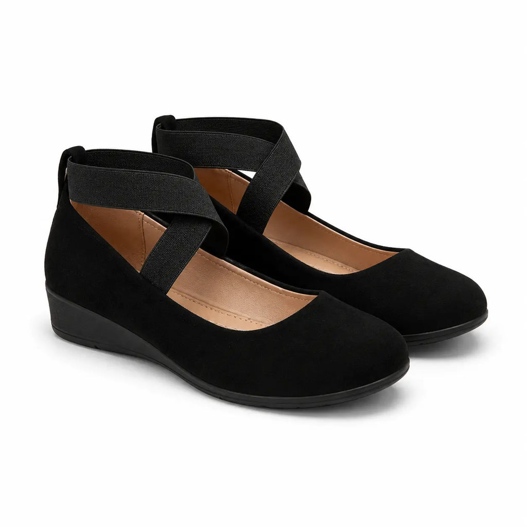 Damen-Komfort-Ballerinas mit Fußgewölbestütze