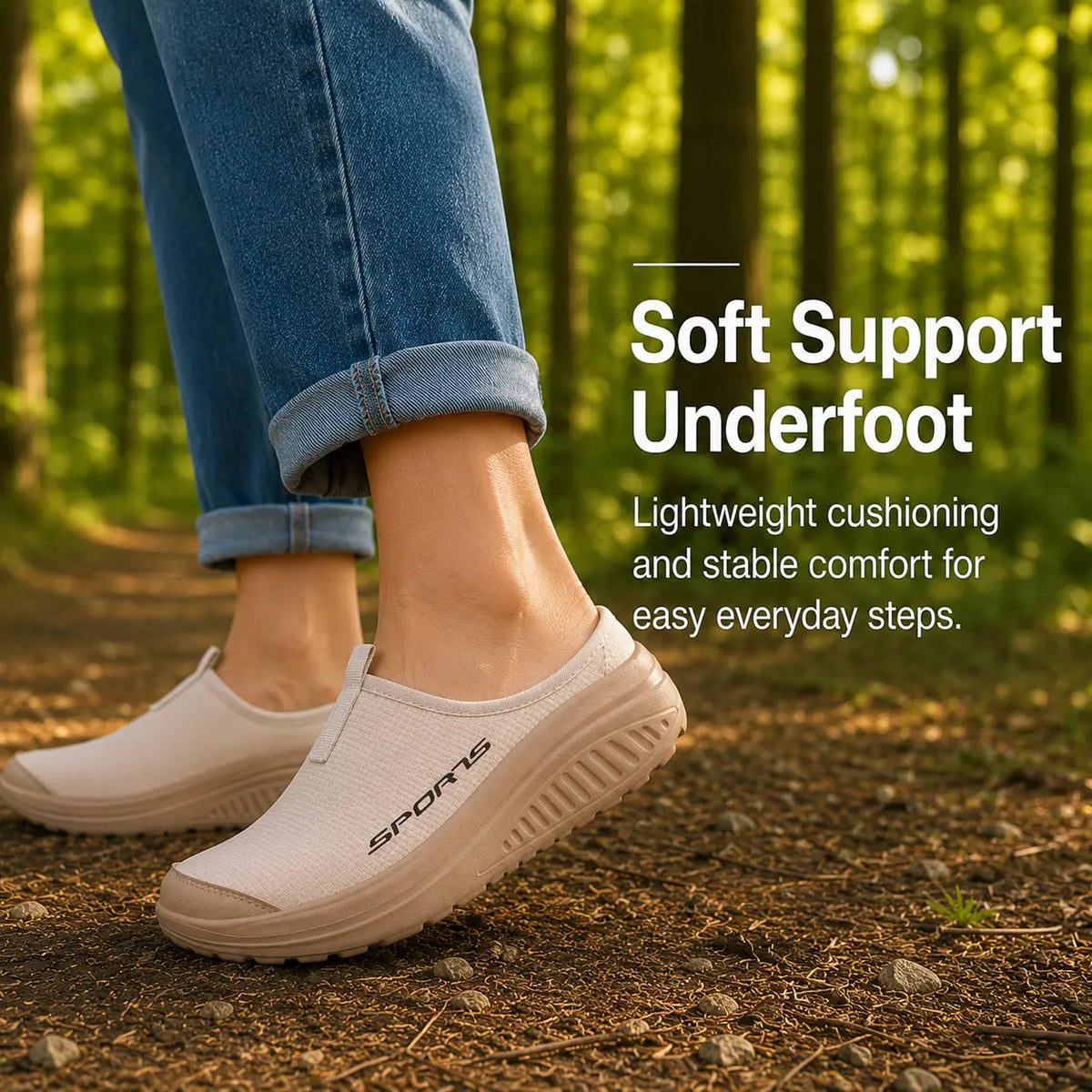 Damen-Komfort-Slip-on-Hausschuhe mit geschlossener Zehenpartie