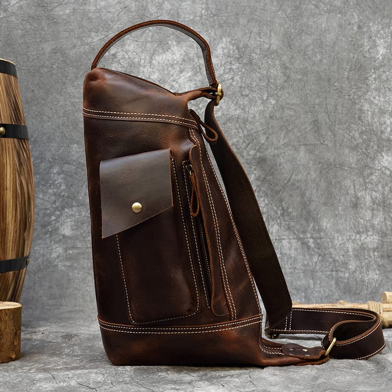 Rucksack aus Crazy-Horse-Leder