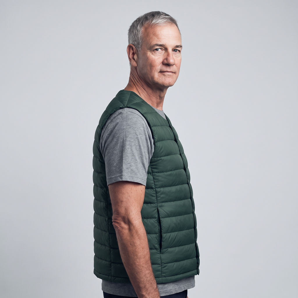 Herren Daunenweste – leichter Bodywarmer für Wandern und Outdoor
