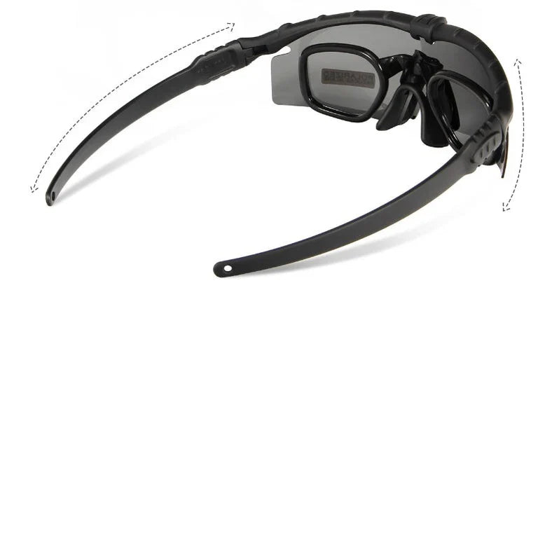 Tactical-Schutzbrille mit UV-Polarisationsgläsern