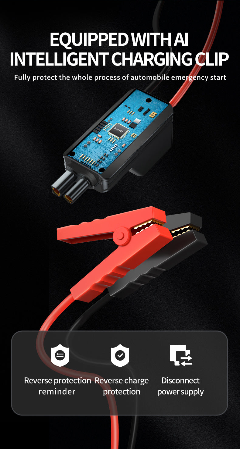 4-in-1 Auto-Starthilfe-Booster mit Kompressor & USB-Powerbank