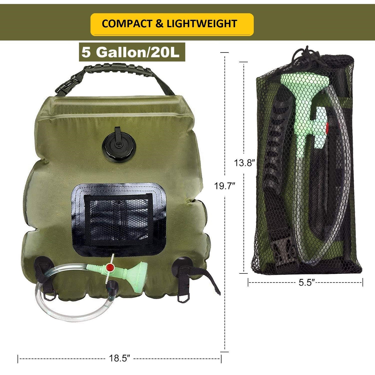 Solar-Duschbeutel – tragbare Outdoor-Camping-Heizdusche