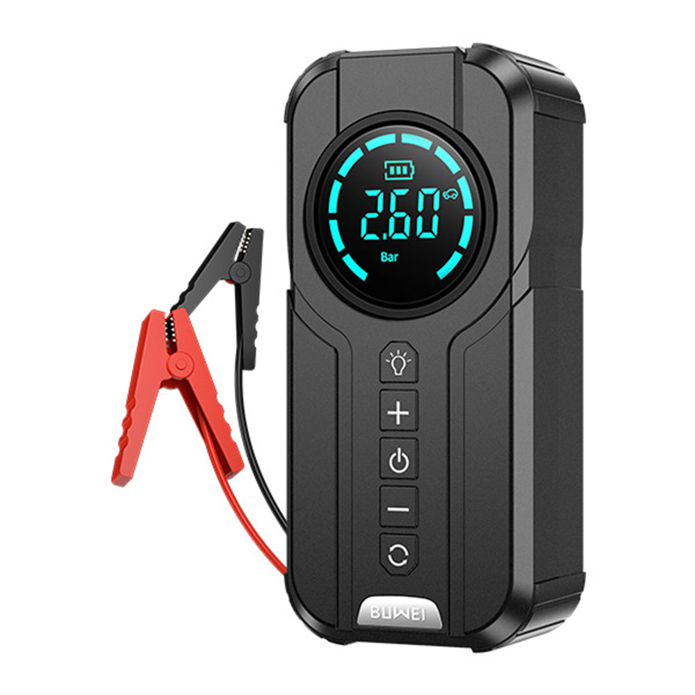 4-in-1 Auto-Starthilfe-Booster mit Kompressor & USB-Powerbank