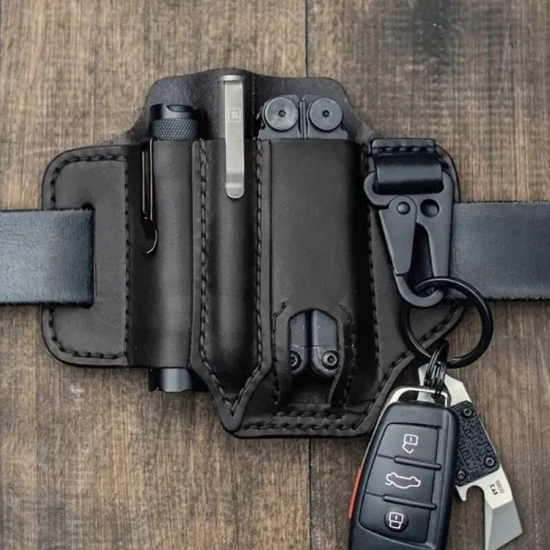 Echtleder-Multitool-Etui – EDC-Gürteltasche
