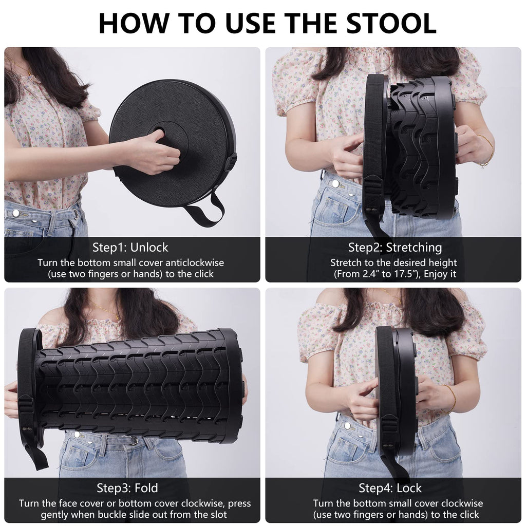 Premium Klapphocker – tragbarer Faltstuhl für Outdoor & Reisen