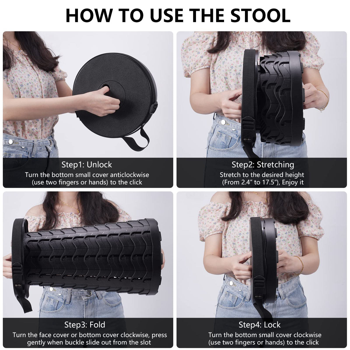 Premium Klapphocker – tragbarer Faltstuhl für Outdoor & Reisen
