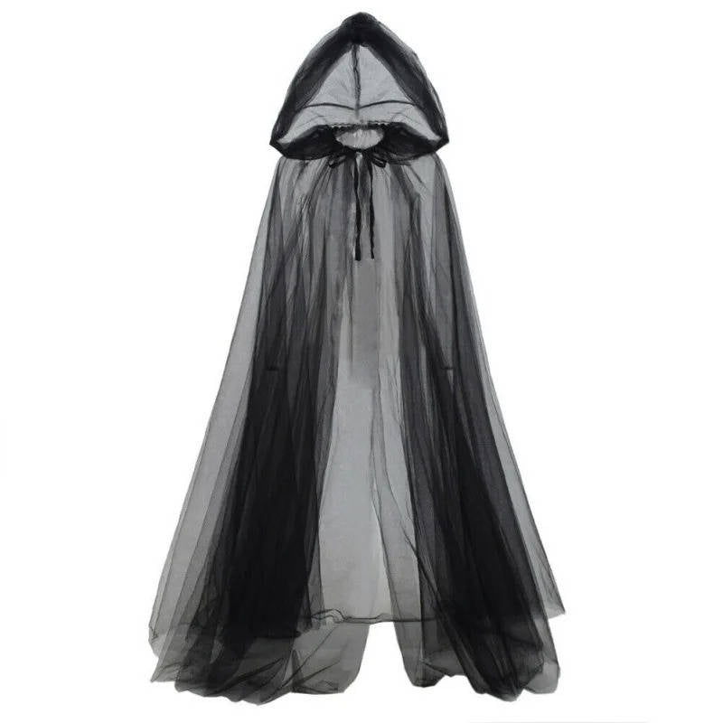 Halloween-Umhang mit Kapuze für Damen
