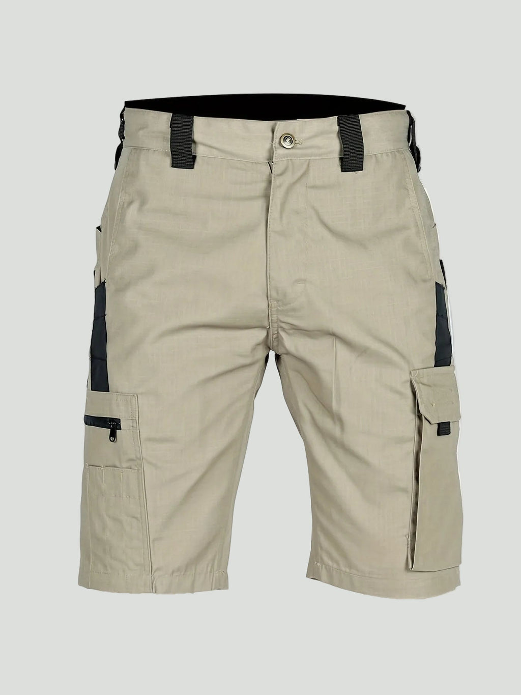 Herren Ripstop-Cargo-Shorts – lange Shorts mit Reißverschlusstasche