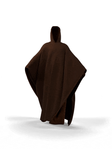 Gewichteter Cape-Hoodie – kuscheliger Baumwoll-Hoodie mit Kunstfellfutter