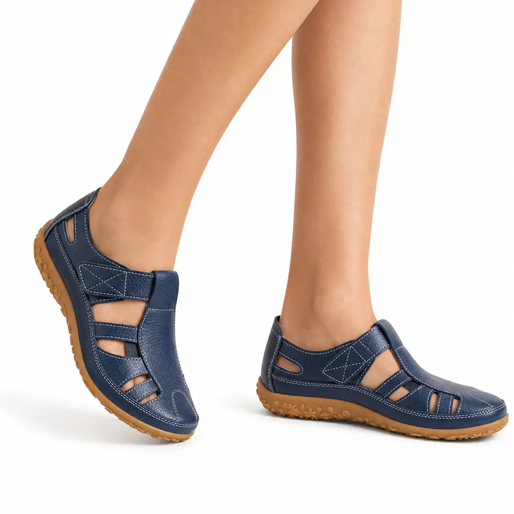 Komfortschuhe aus Leder mit breiter Zehenbox