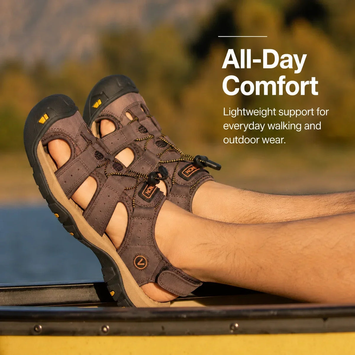 Herren-Komfortsandalen mit verstellbaren Riemen