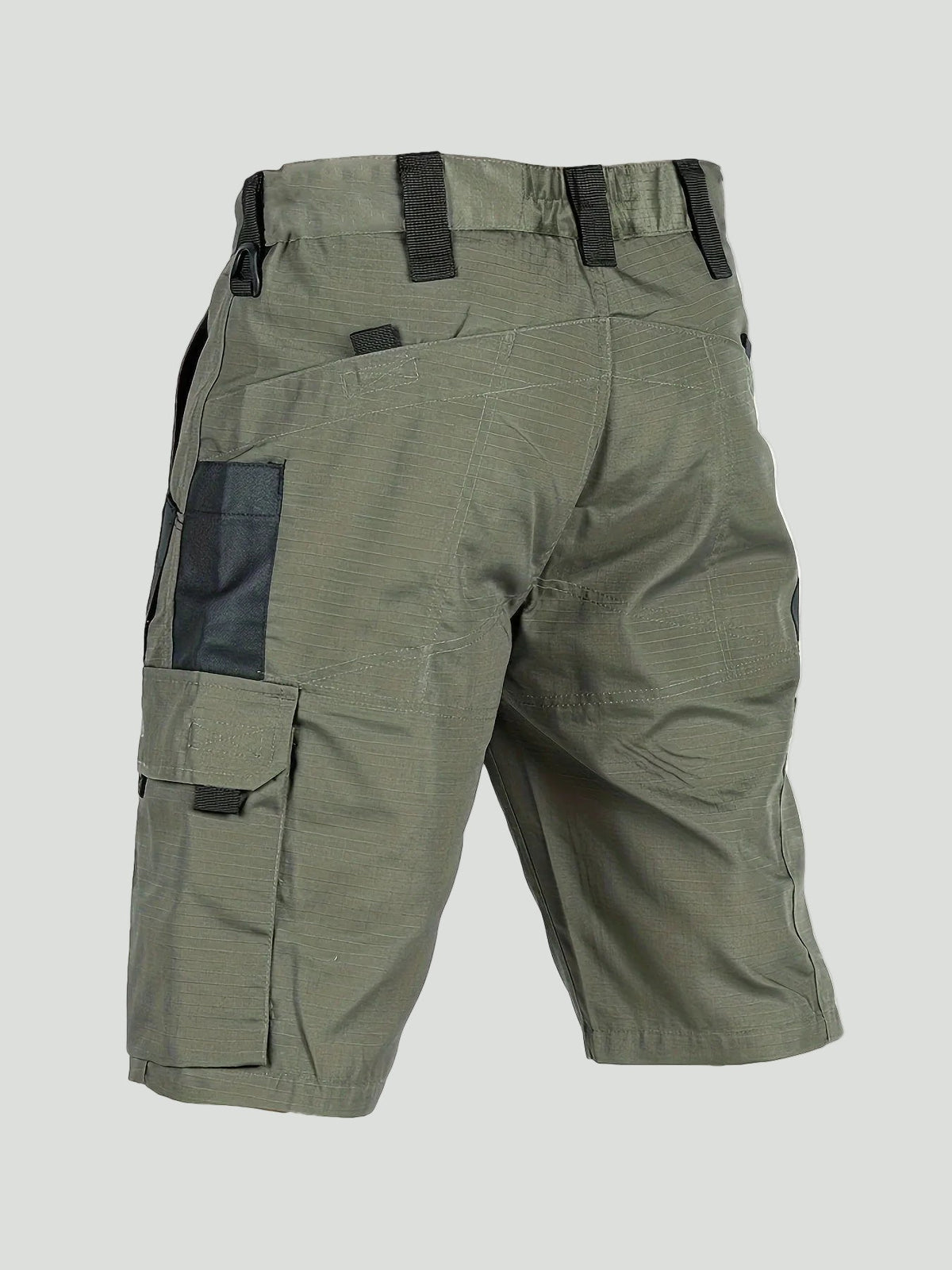 Herren Ripstop-Cargo-Shorts – lange Shorts mit Reißverschlusstasche