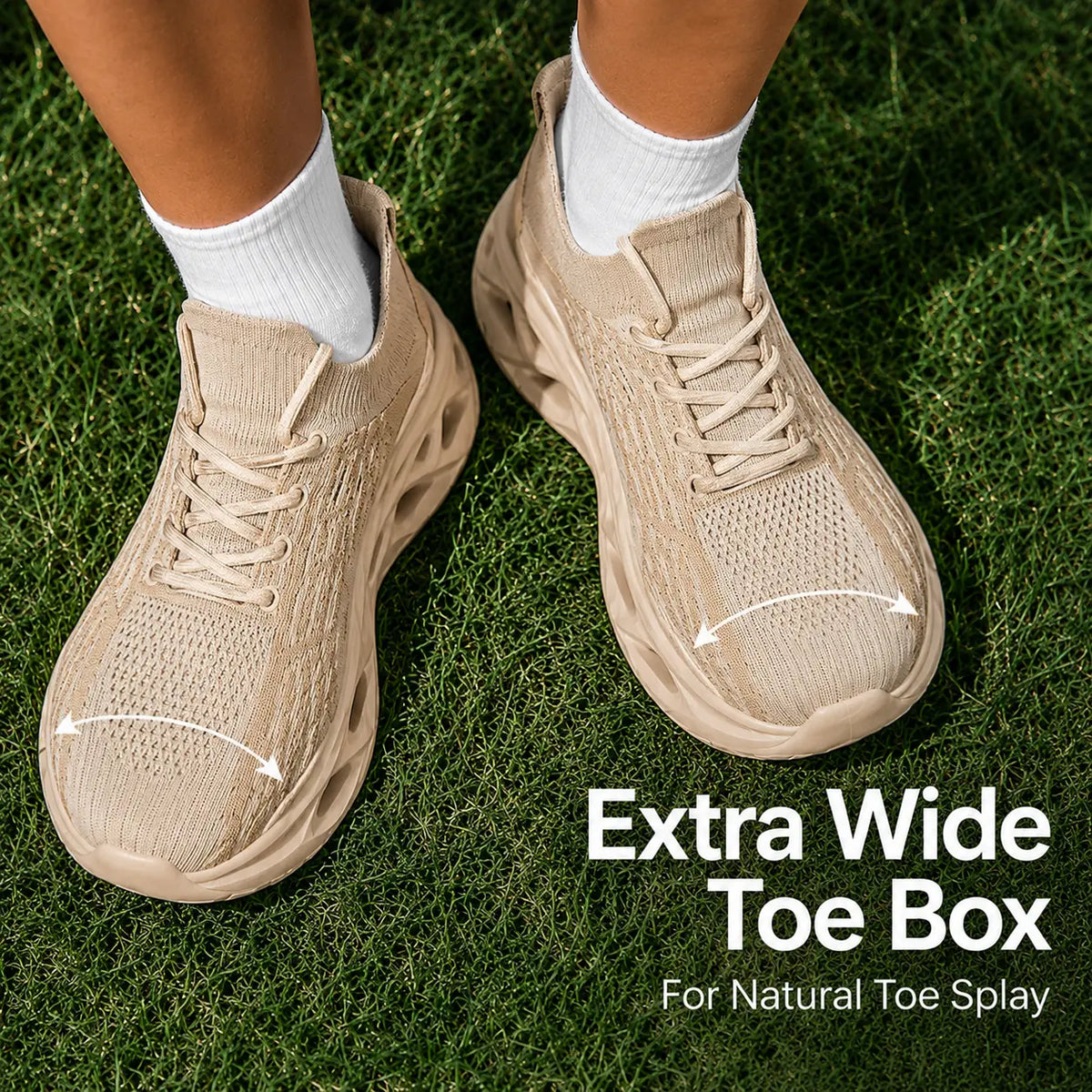 Komfort-Walking-Sneaker mit breiter Zehenbox – Premium-Variante