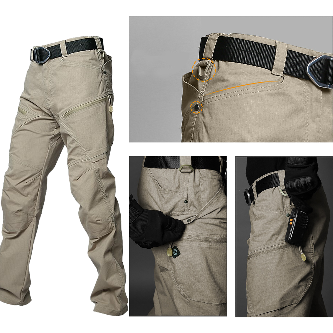 Herren Tactical-Cargohose wasserabweisend