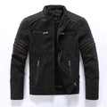 Kunstlederjacke mit Fleecefutter