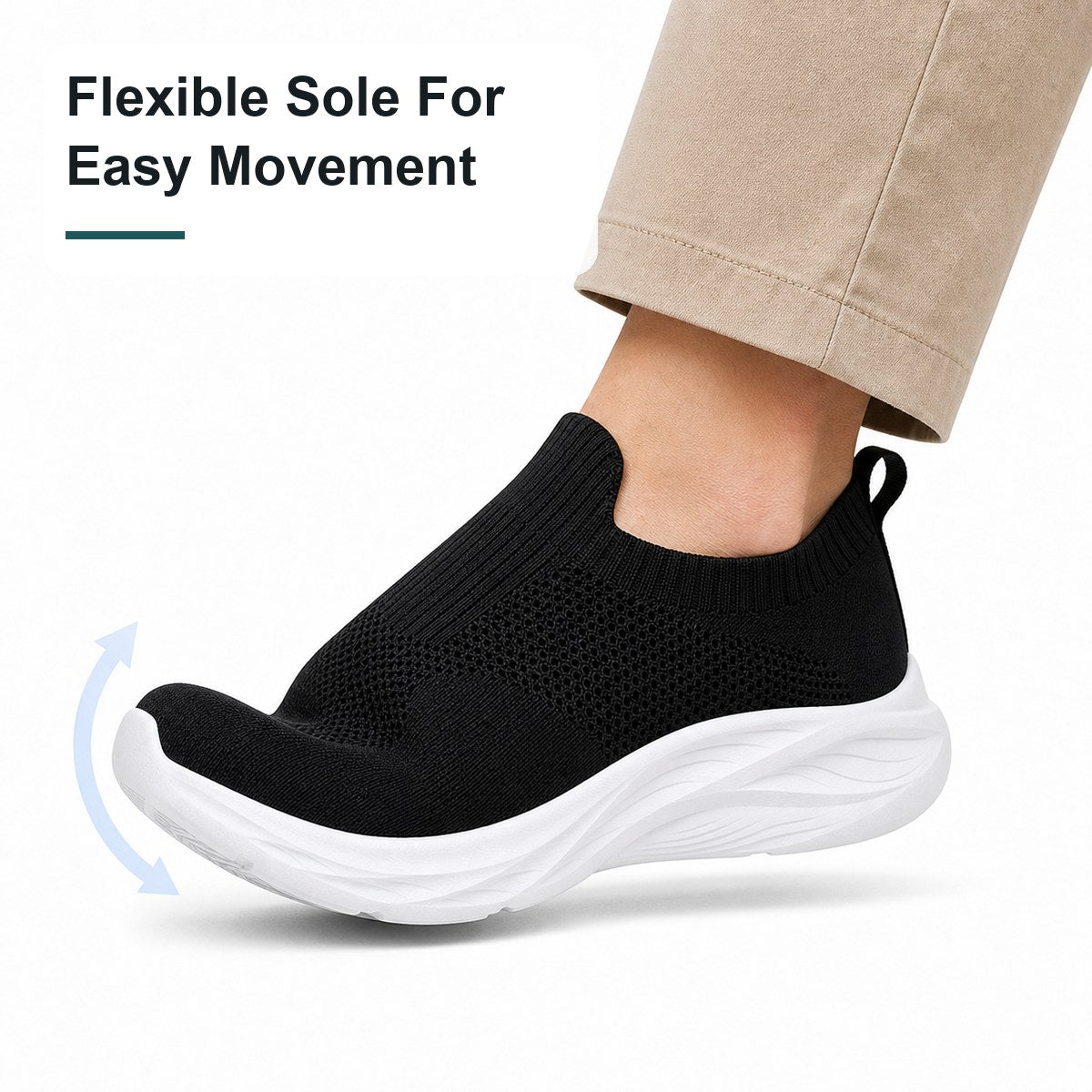 Herren Slip-on-Walking-Schuhe ohne Schnürung