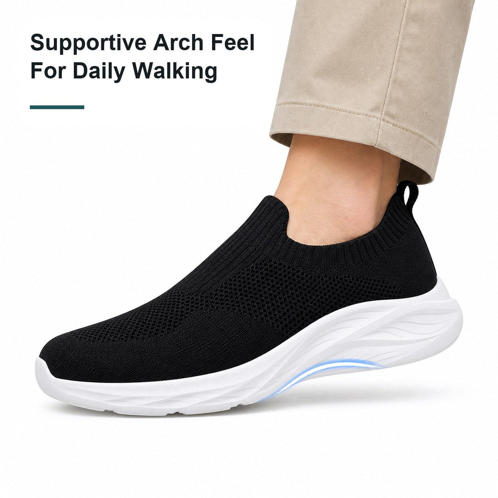 Herren Slip-on-Walking-Schuhe ohne Schnürung