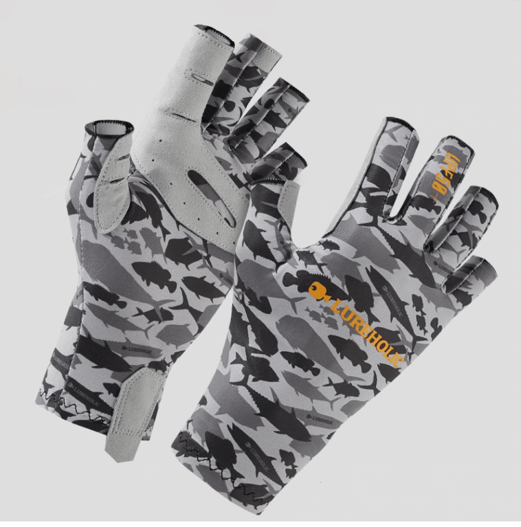 Rutschfeste Angelhandschuhe mit offenen Fingern