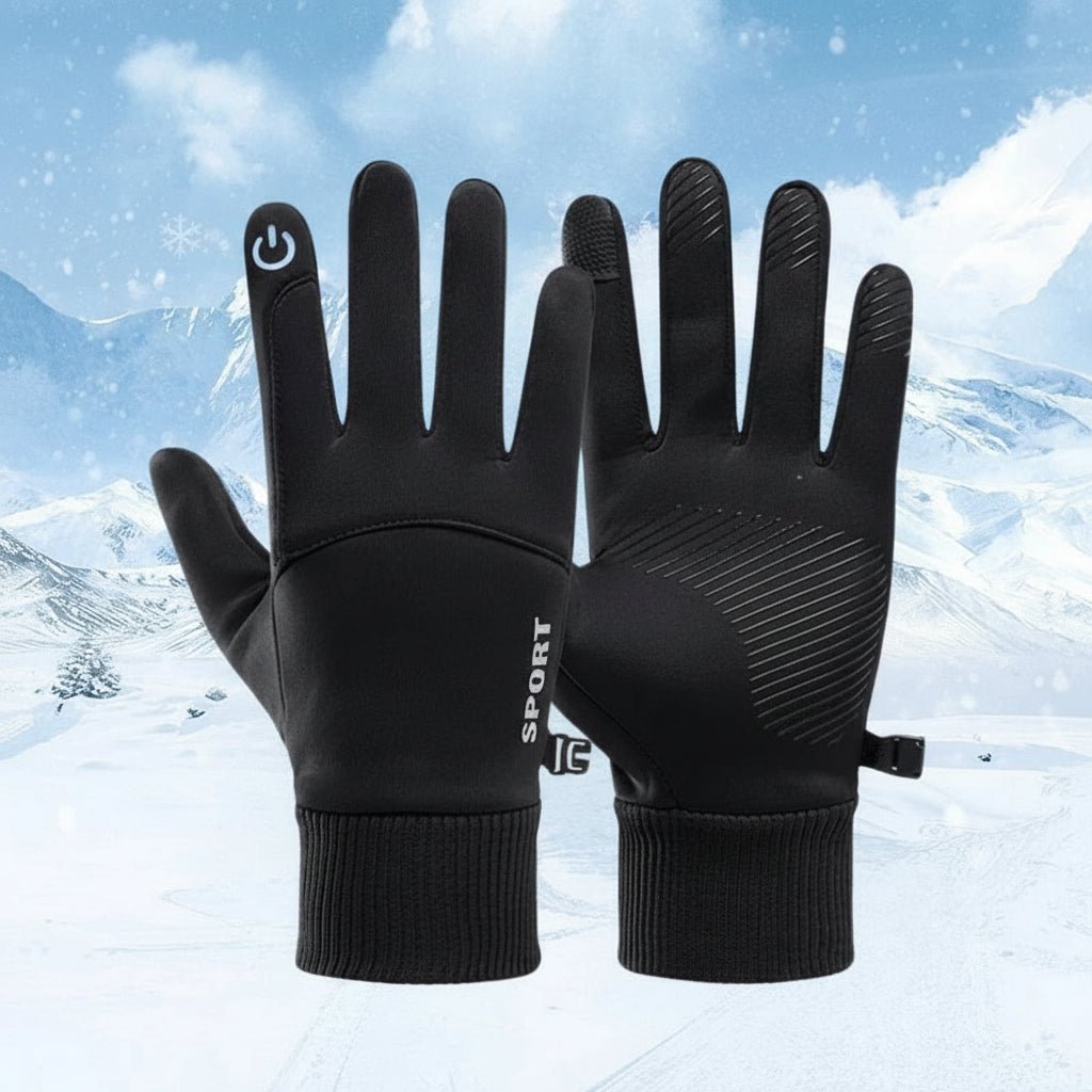 Wasserdichte Vollfinger-Fleece-Handschuhe mit Touchscreen