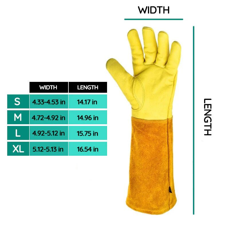 Premium-Gartenhandschuhe mit elastischem Handgelenkbündchen