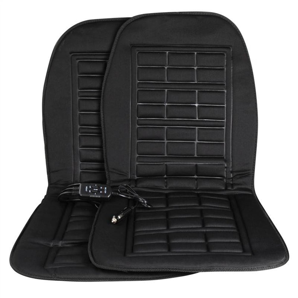 Beheizbare Autositzauflage mit gepolsterter Rückenlehne und 12V-Adapter