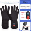 Beheizbare Winterhandschuhe mit Touchscreen-Fingerspitzen und Akkubetrieb