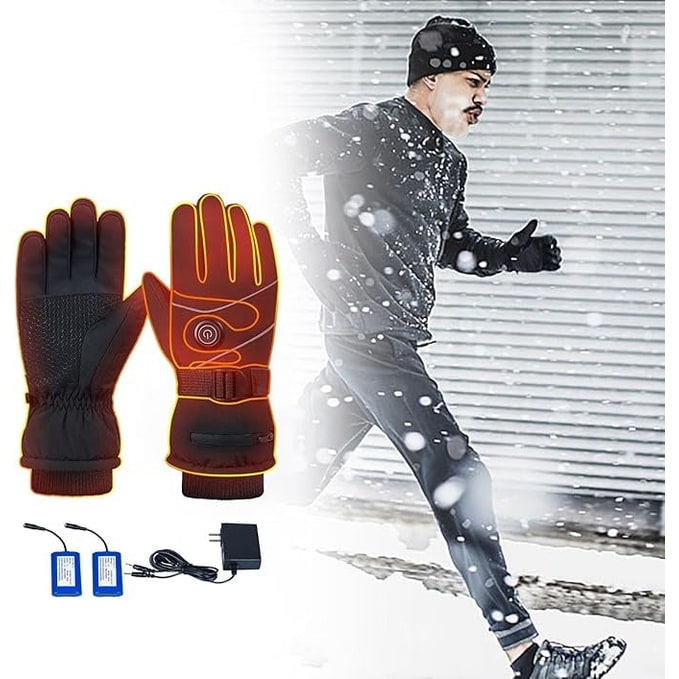 Beheizbare Handschuhe mit Akku, Touchscreen-Fingerspitzen und drei Wärmestufen