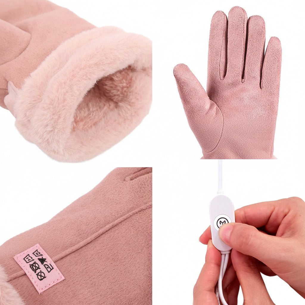 Verstellbare Heizhandschuhe für Damen wasserdicht