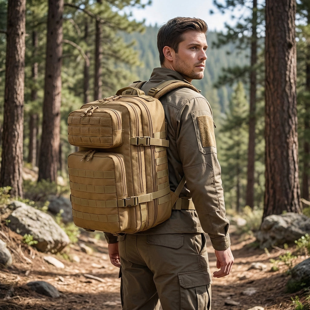 45L Wanderrucksack mit MOLLE-System für Camping und Trekking