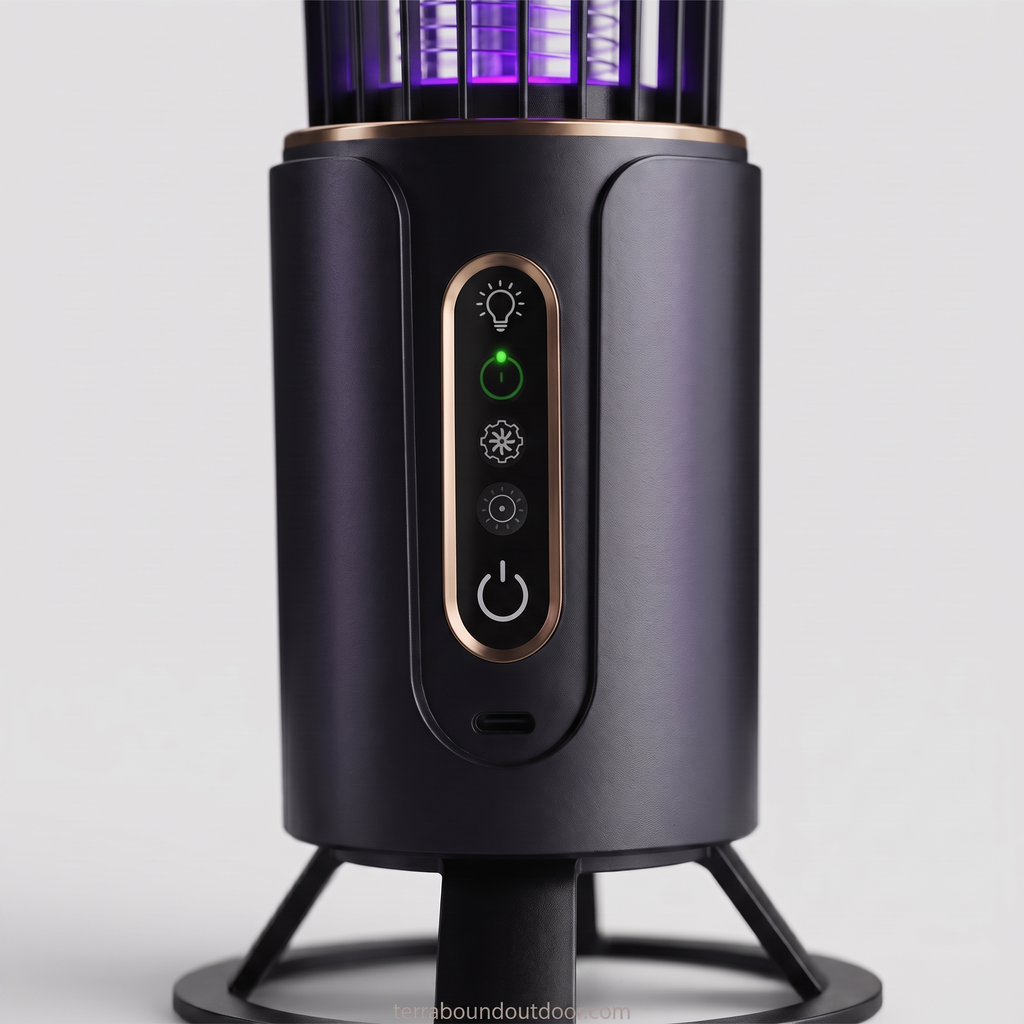UV-Insektenvernichter-Lampe – wiederaufladbare Mückenfalle für drinnen und draußen
