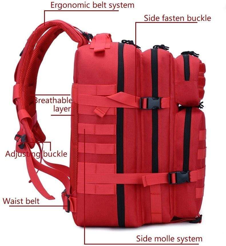45-Liter-Molle-Rucksack, wasserdicht