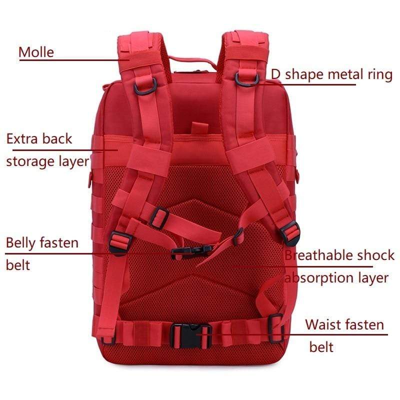 45-Liter-Molle-Rucksack, wasserdicht