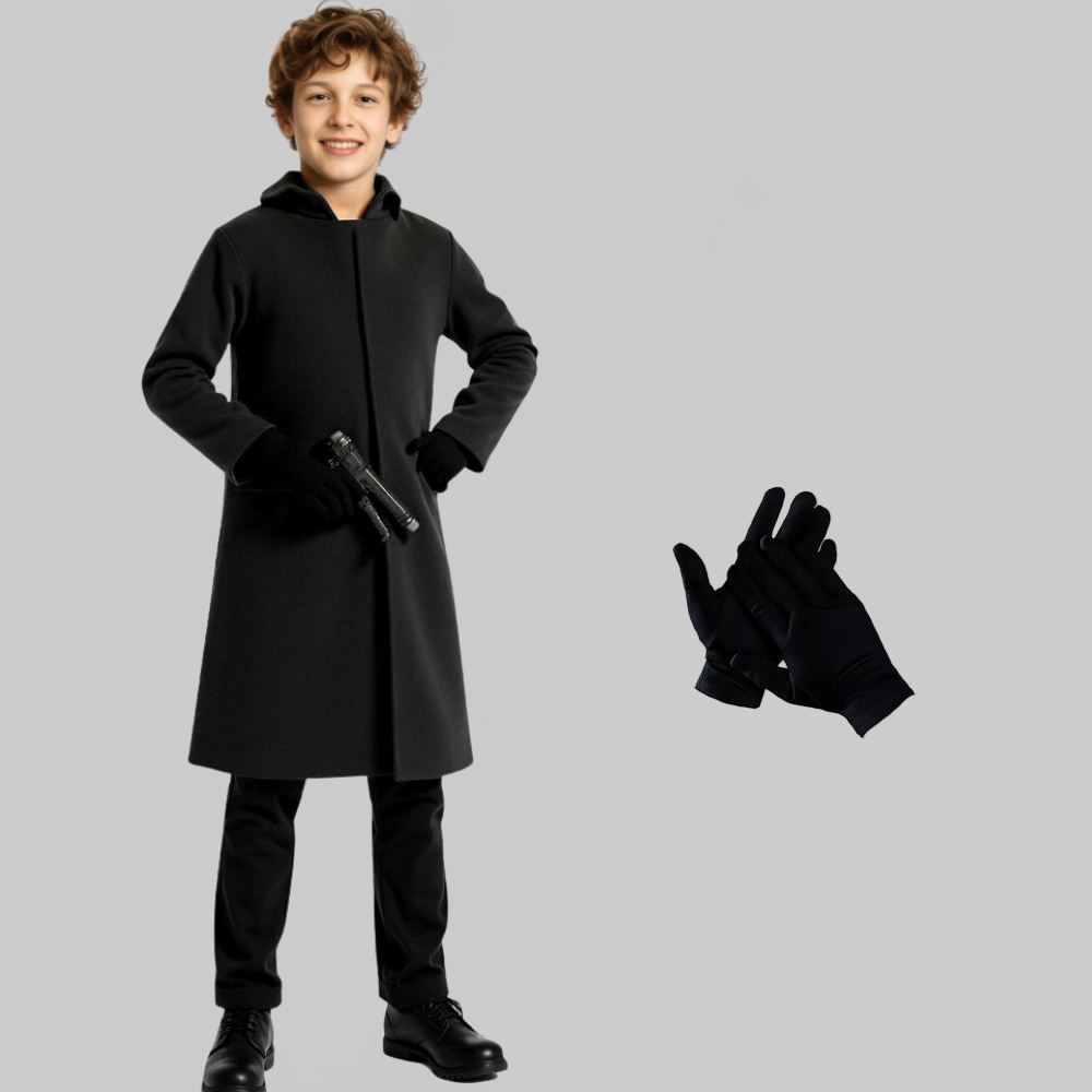 Wachposten-Overall-Kostüm mit Handschuhen