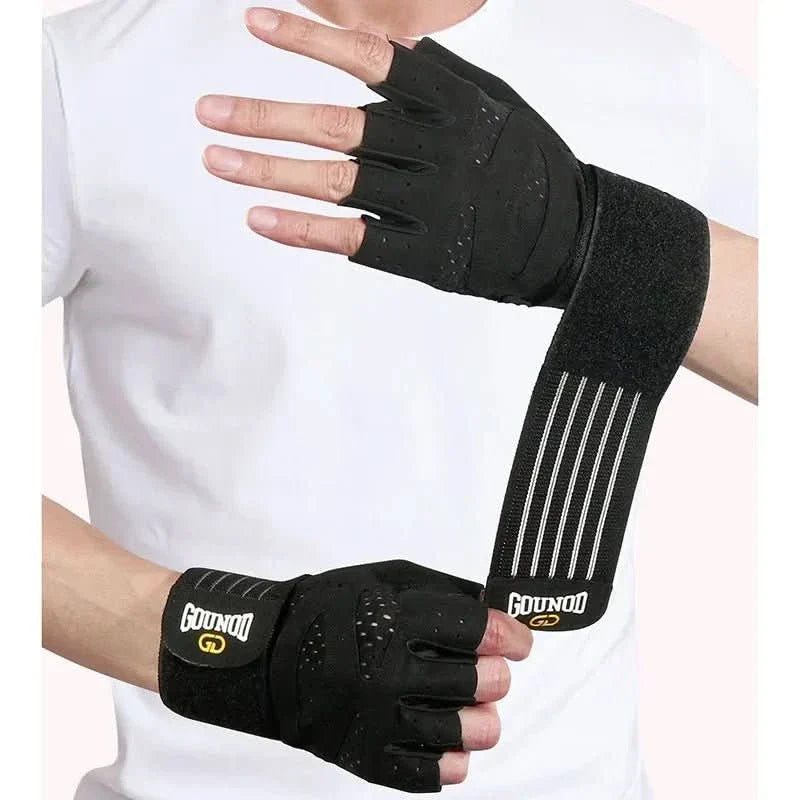 Atmungsaktive Fitnesshandschuhe mit Handgelenkstütze