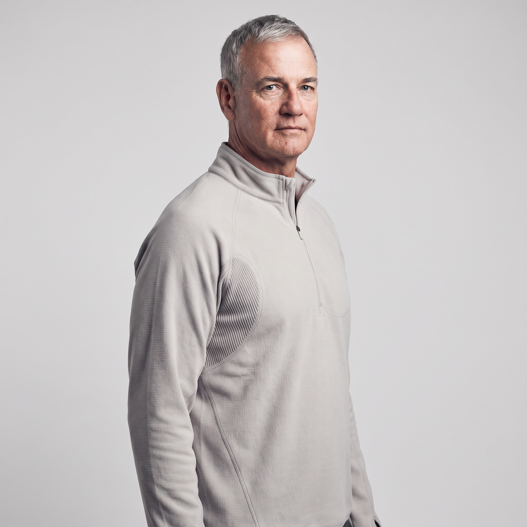 Herren Fleecejacke Half-Zip – Midlayer für Wandern