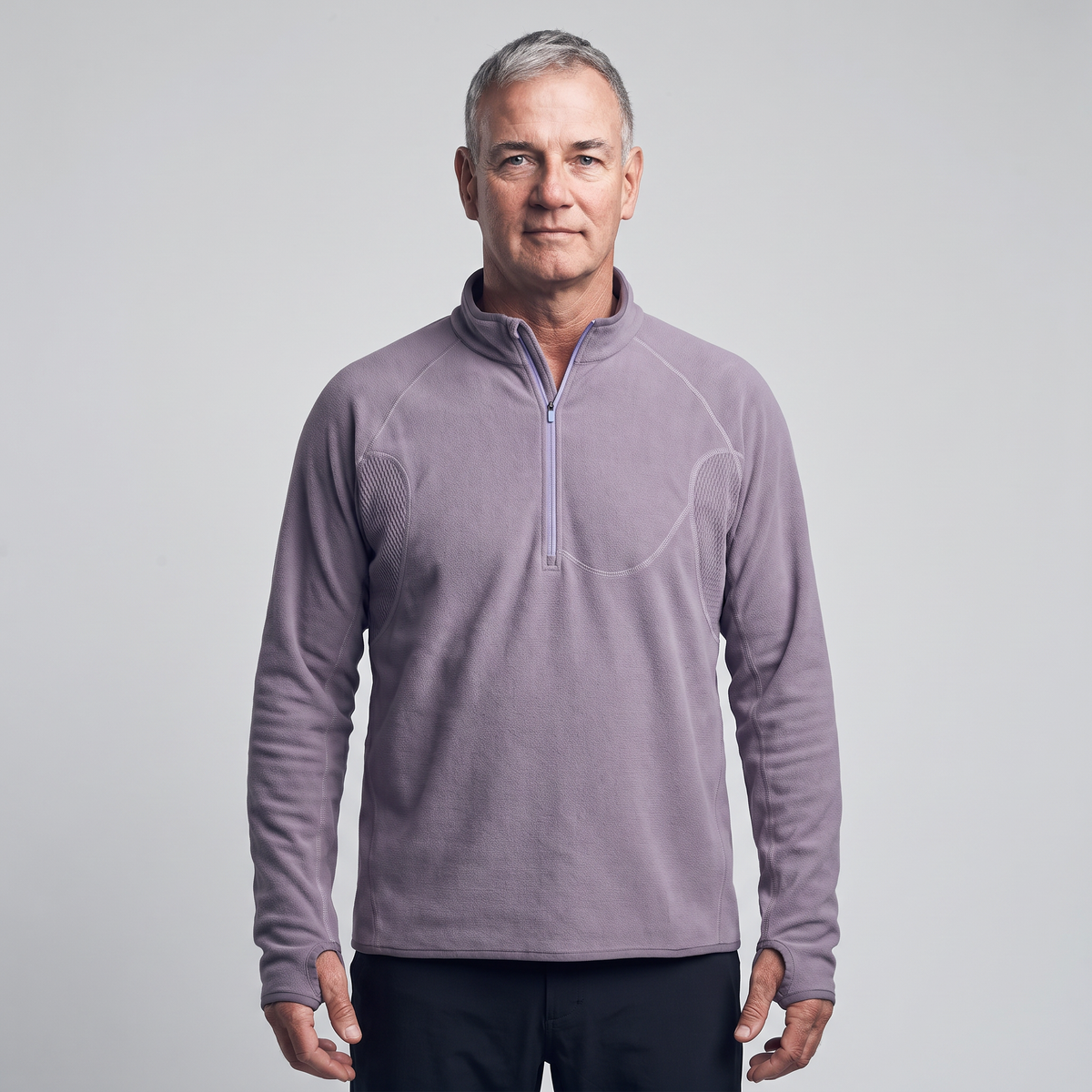 Herren Fleecejacke Half-Zip – Midlayer für Wandern