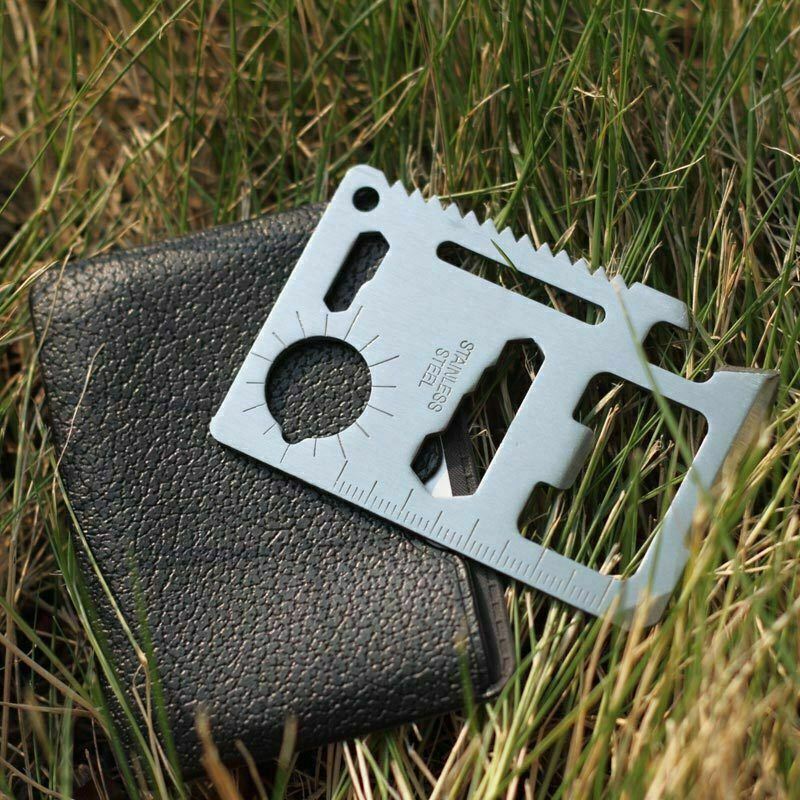 Kreditkarten-Multitool – 11-in-1 Überlebenskarte fürs Portemonnaie