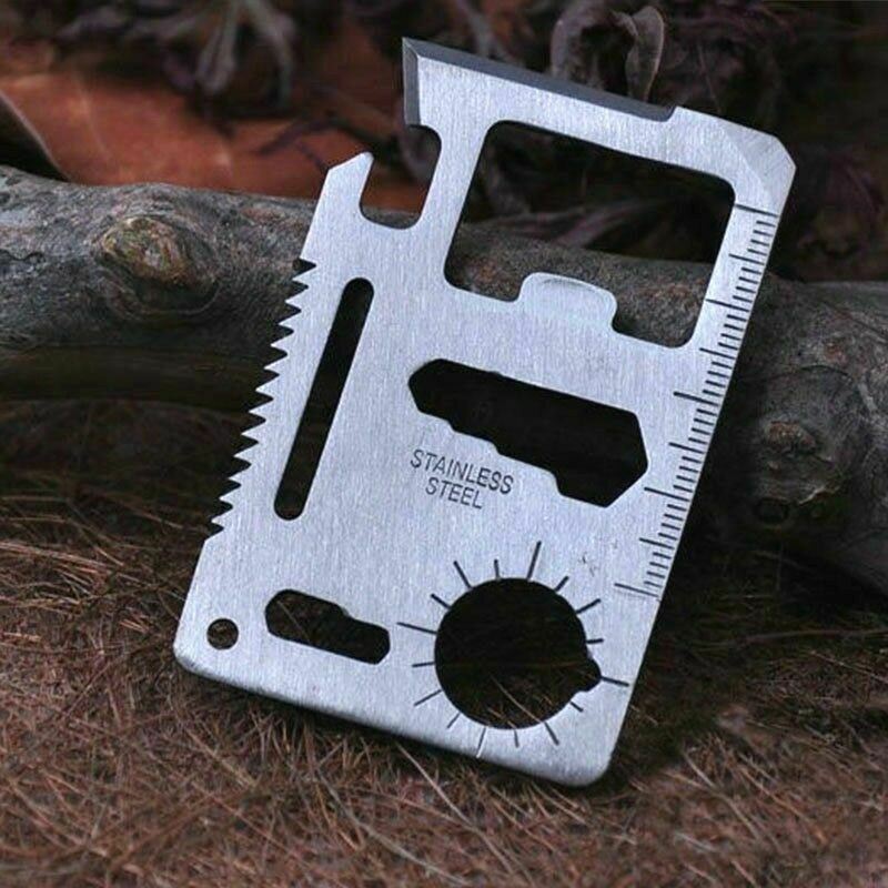 Kreditkarten-Multitool – 11-in-1 Überlebenskarte fürs Portemonnaie