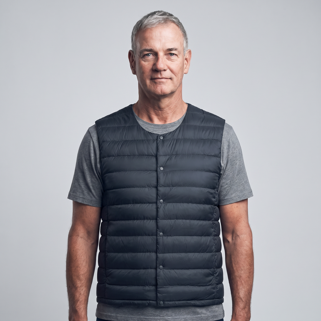 Herren Daunenweste – leichter Bodywarmer für Wandern und Outdoor