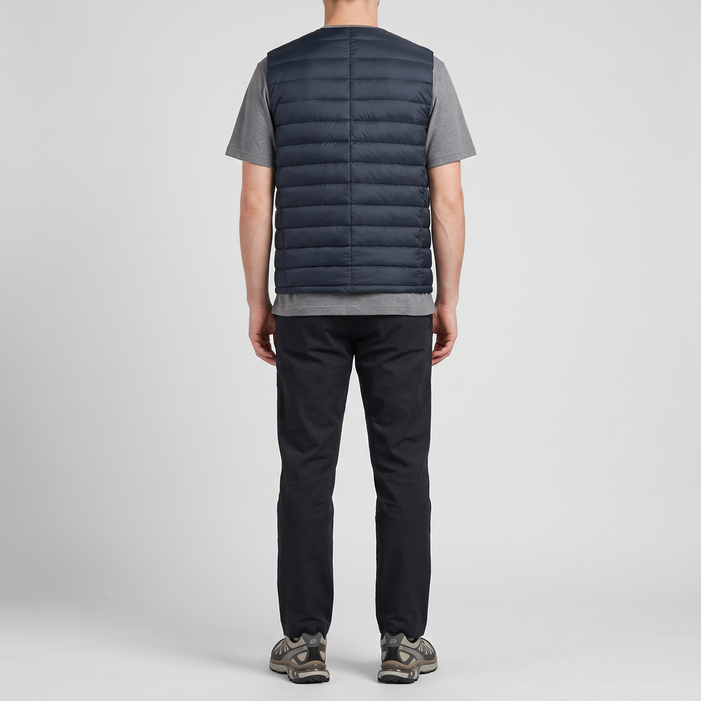 Herren Daunenweste – leichter Bodywarmer für Wandern und Outdoor