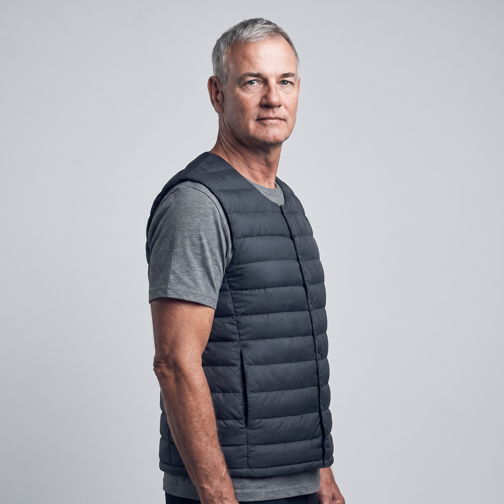 Herren Daunenweste – leichter Bodywarmer für Wandern und Outdoor