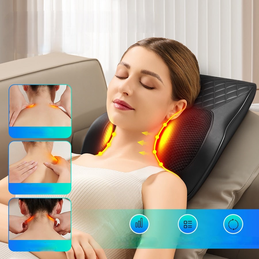 Nackenmassagegerät und Massagekissen mit Shiatsu und Wärmefunktion