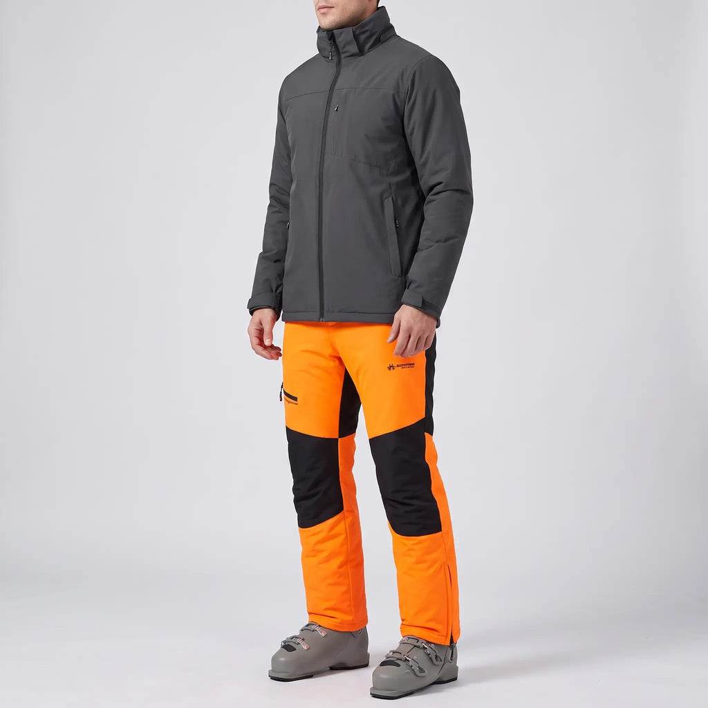 Herren-Skihose mit abnehmbarem Latz – gefüttert und winddicht
